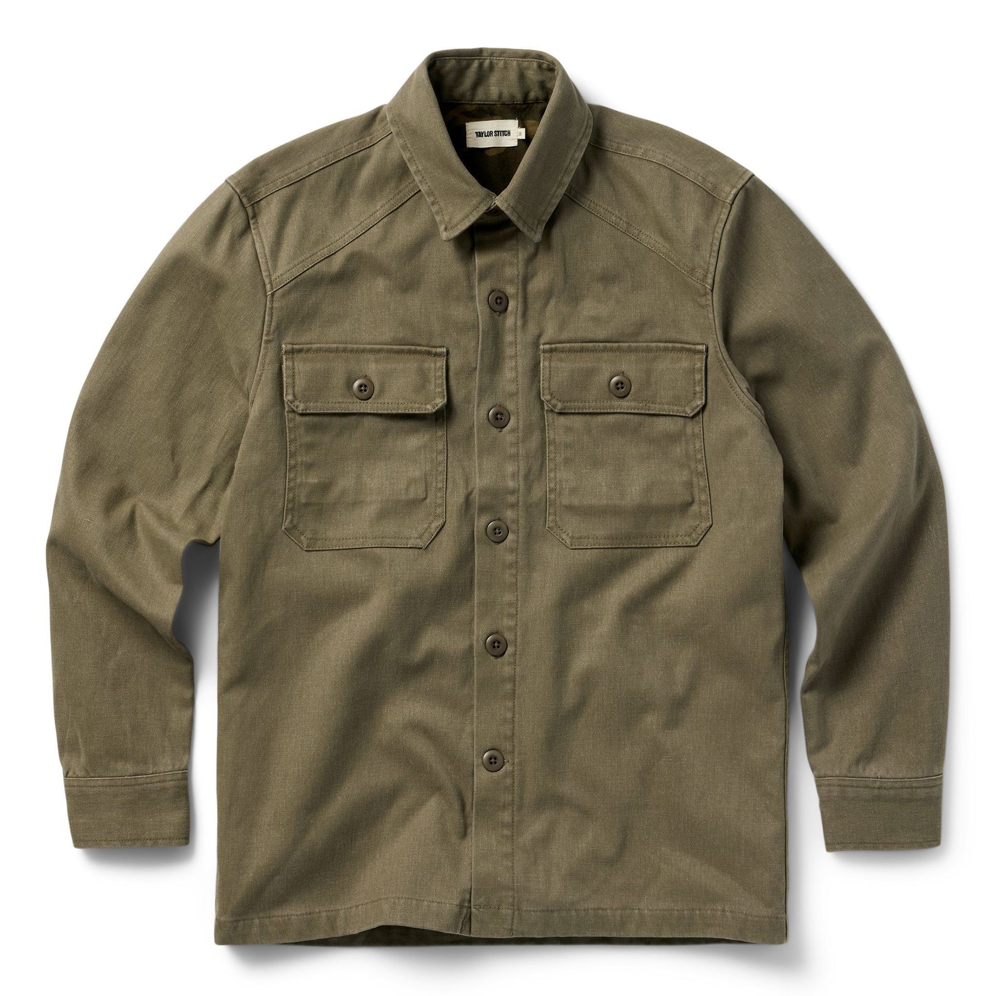 Rccuv Lined Shop Shirt in Stone Boss Duck