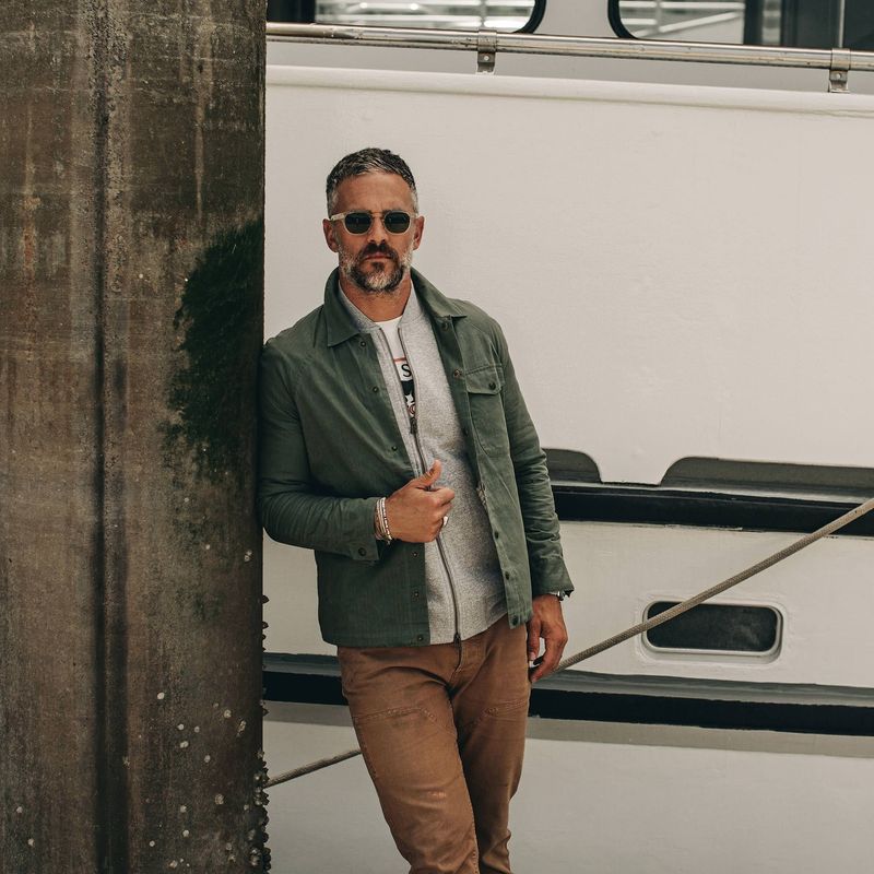 Rccuv Lombardi Jacket in Olive Dry Wax