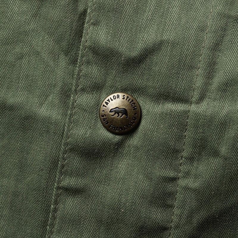 Rccuv Lombardi Jacket in Olive Dry Wax