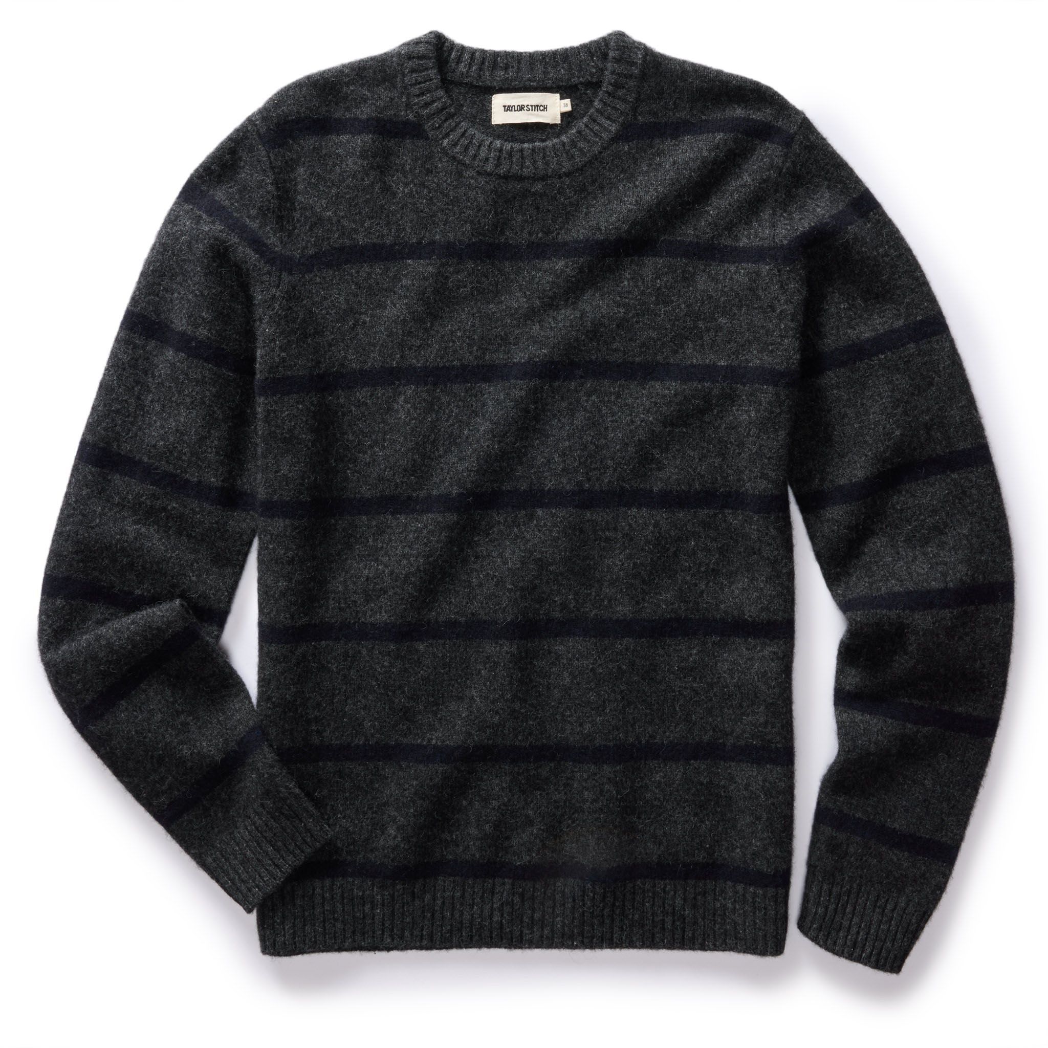 Rccuv Lodge Sweater in Charcoal Stripe