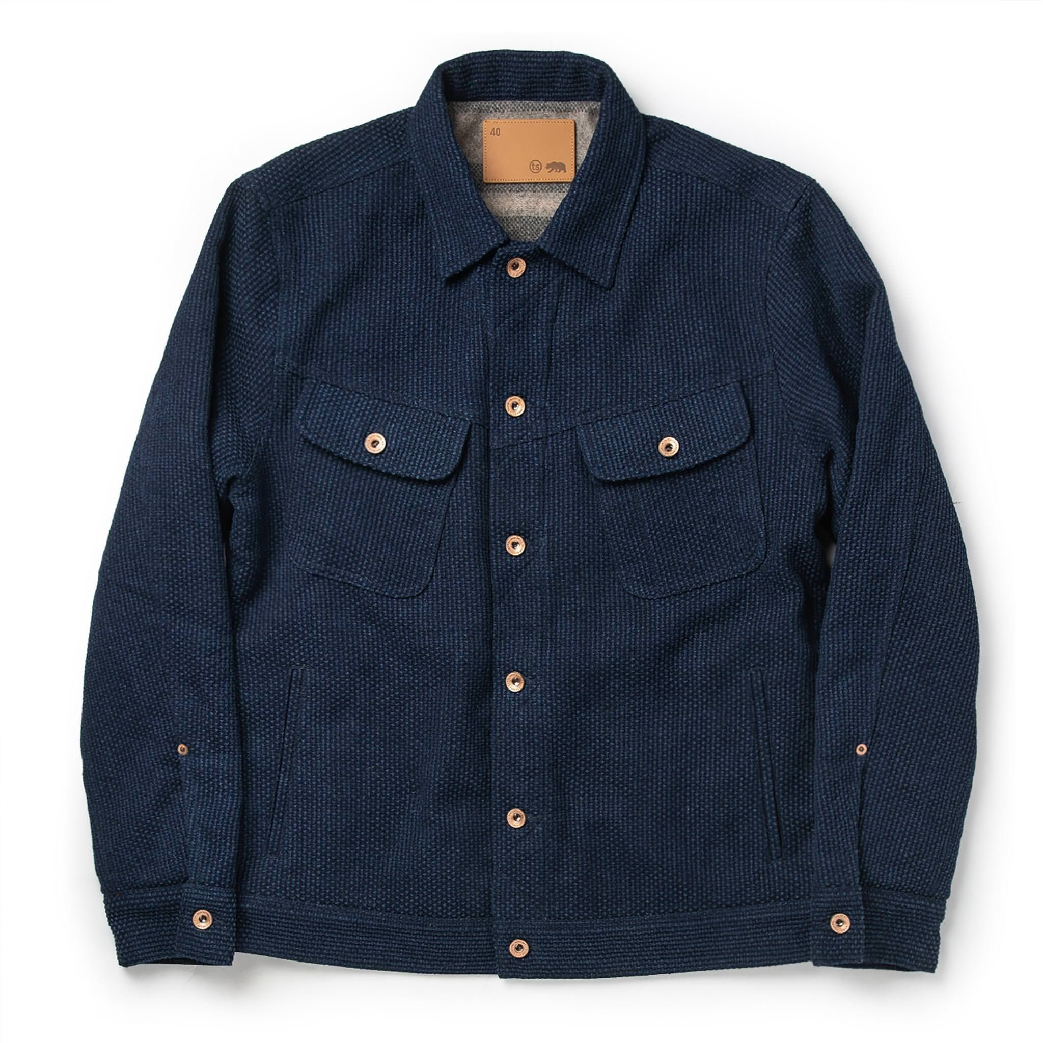 Rccuv Long Haul Jacket in Indigo Sashiko