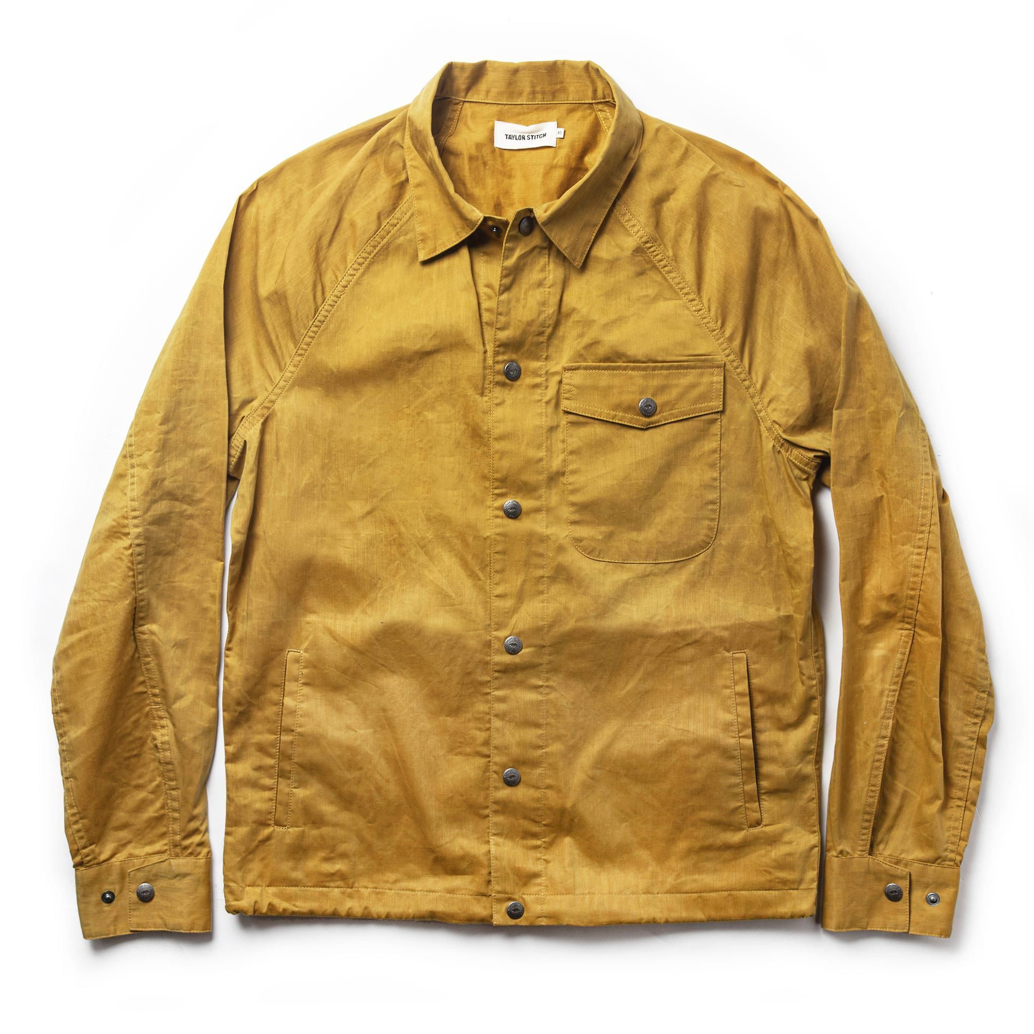 Rccuv Lombardi Jacket in Mustard Dry Wax