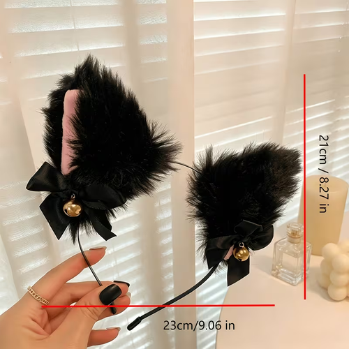 Plush Cat-Ear Headband