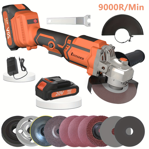 Cordless Angle Grinder with Battery