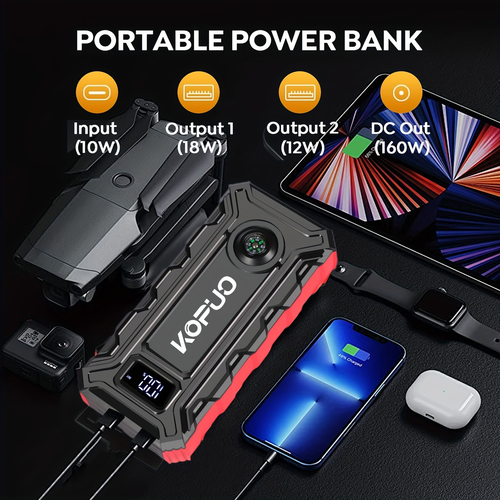 Portable Car Jump Starter Emergency