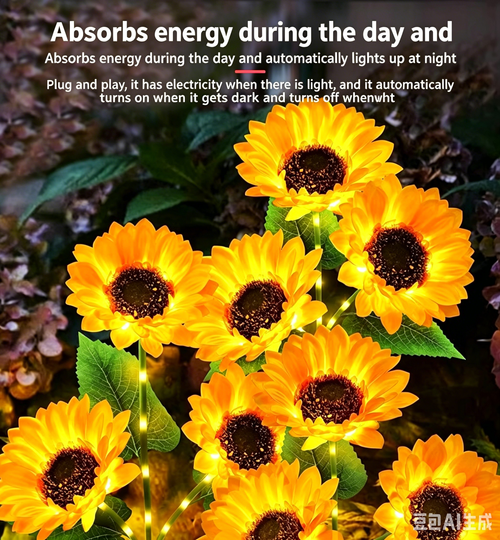 Solar Sunflower Decorative Lights