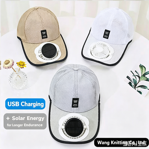 Solar Fan Baseball Cap