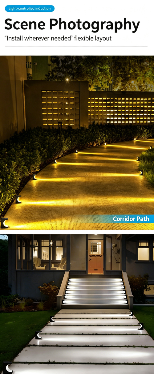 Solar Crescent Step Light