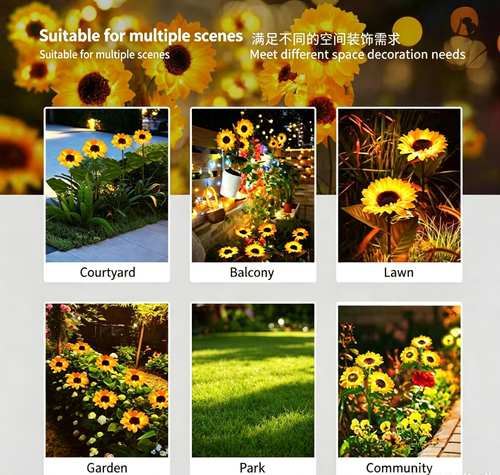Solar Sunflower Decorative Lights