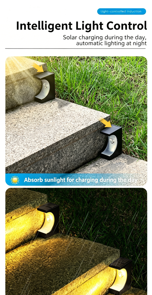 Solar Crescent Step Light