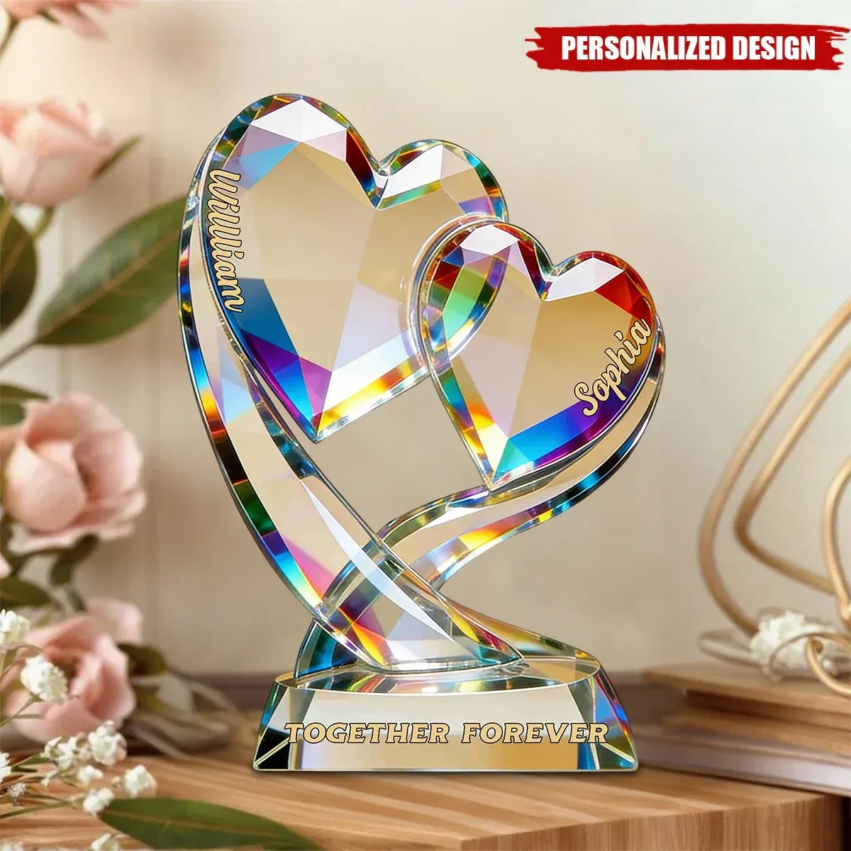 Together Forever-Personalized Couple Acrylic Plaque