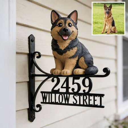 Personalized Pet Photo Door Sign – Where Love Waits at the Door