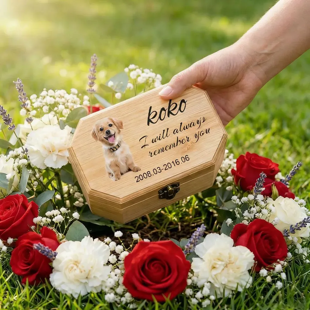 Eternal companionship  . Personalized Pet Memorial Urn