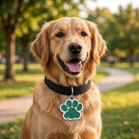 ✨ Personalized Glitter Pet ID Tag – Keep Your Best Friend Safe
