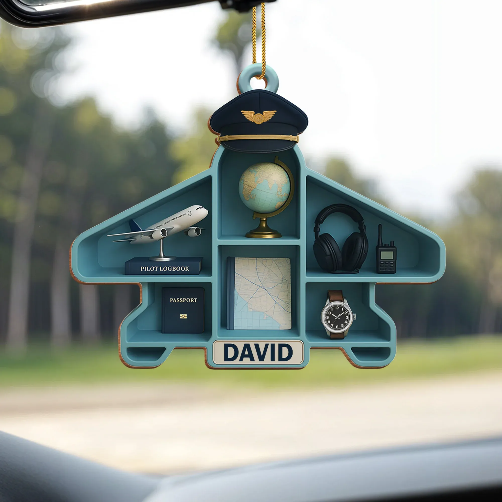 Pilot Essentials Custom Aviation Gift, Personalized Custom Wood Ornament, Gift For Pilots and Aviation Lovers