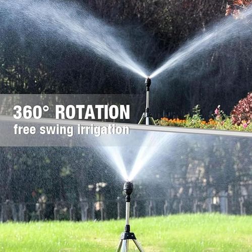 2026 New Rotating Tripod Sprinkler W Tripod Rotation Water Spray
