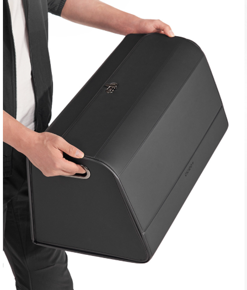 Leather Car Trunk Folding Storage Box with Large Capacity Sundries