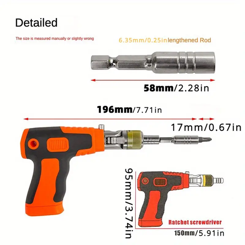 Multi-Angle Adjustable Ratchet Screwdriver Set