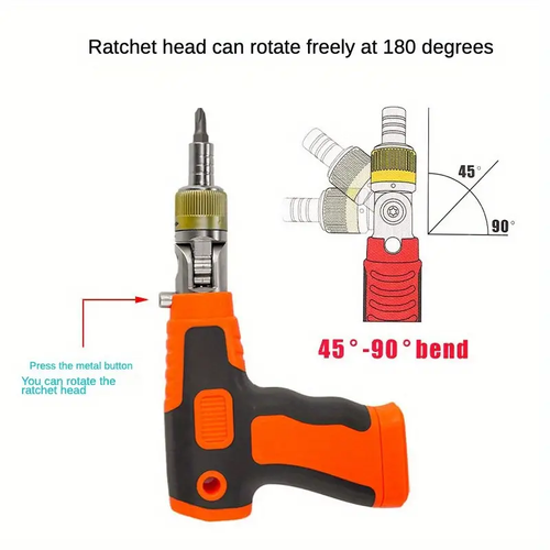Multi-Angle Adjustable Ratchet Screwdriver Set