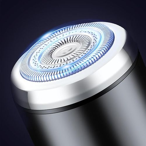 Cool Black Mini Shaver: Sleek, Powerful & Pocket-Sized for On-the-Go Use!