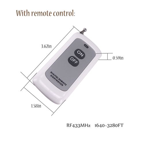 Smart RF433MHz Remote Control Switch