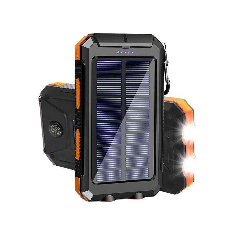 Solar Power Bank 10000 mAh Waterproof Camping Light Outdoor Mobile Power Bank