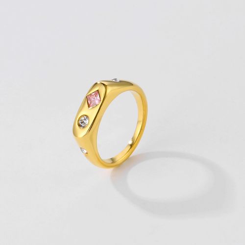 Colored zircon ring jewelry