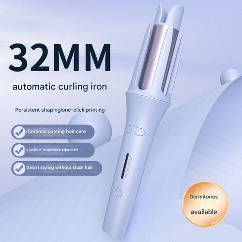 Portable electric rotating hair curler