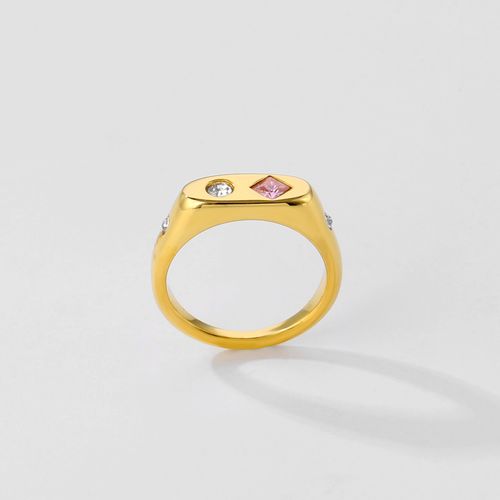Colored zircon ring jewelry