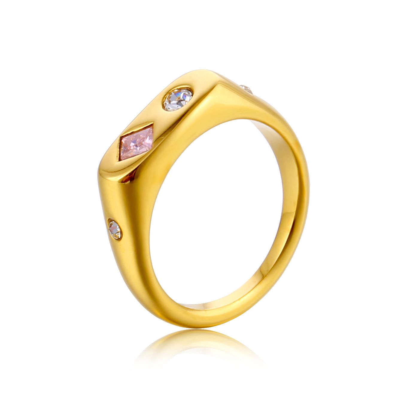 Colored zircon ring jewelry