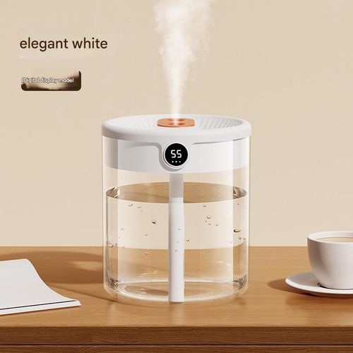 Silent bedroom office night light digital display humidifier