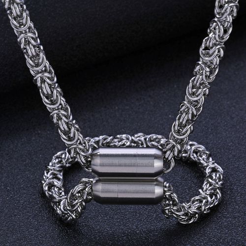 Street punk style domineering men's chain necklace bracelet
