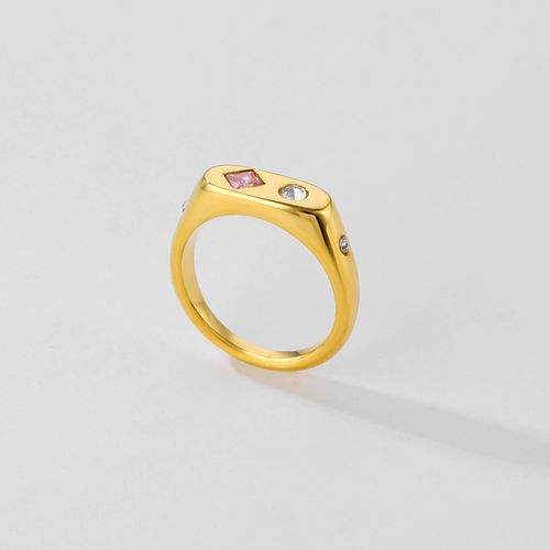 Colored zircon ring jewelry