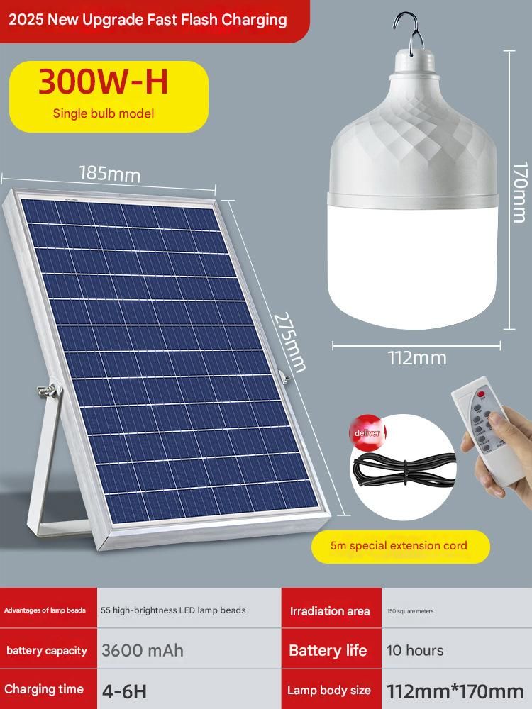 Solar garden light outdoor light household street light super bright lighting waterproof rechargeable one-to-two split induction light