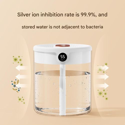 Silent bedroom office night light digital display humidifier