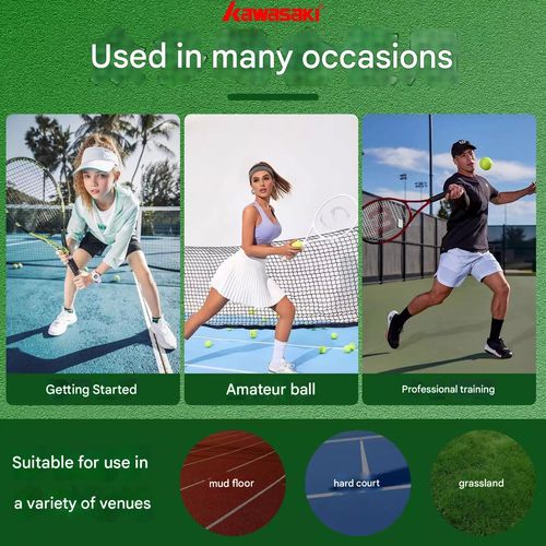 Kawasaki tennis genuine high elasticity professional training beginner rebound pressure-free tennis ball durable and wear-resistant competition ball
