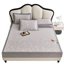 Jacquard cool ice silk mat rattan mat ice rattan double-sided mat ice silk mat