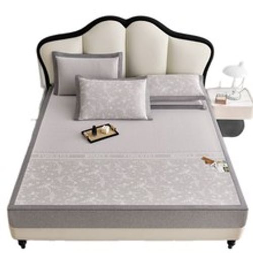 Jacquard cool ice silk mat rattan mat ice rattan double-sided mat ice silk mat