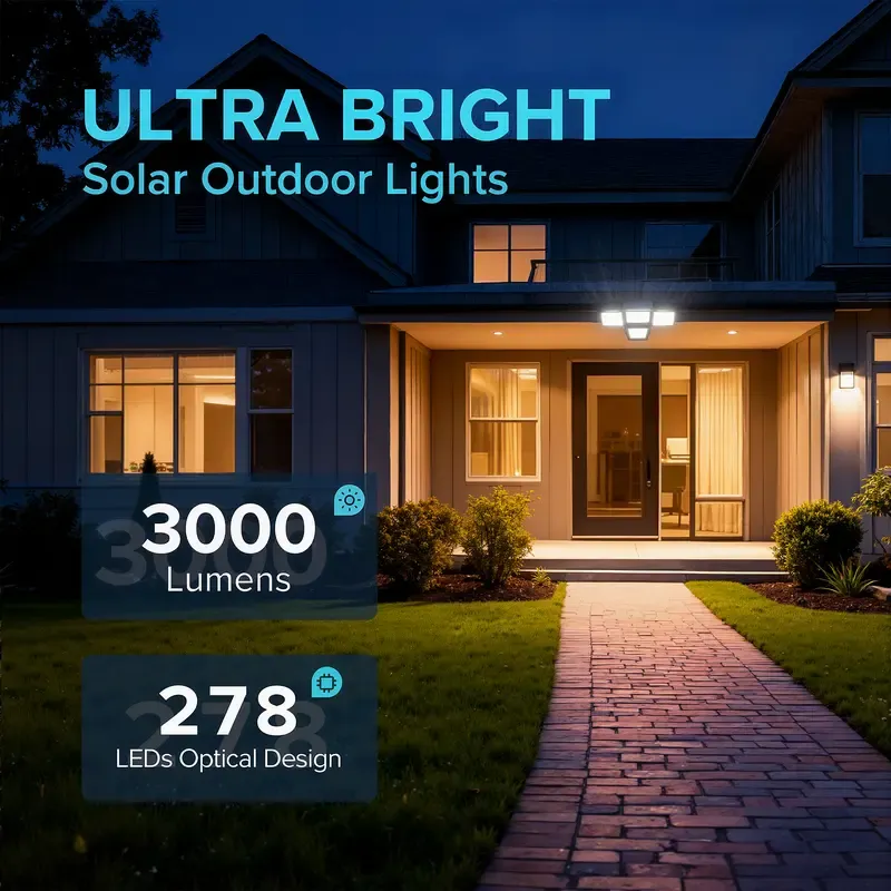 Solar outdoor lights