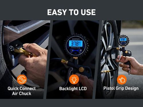 High-precision tire pressure gun