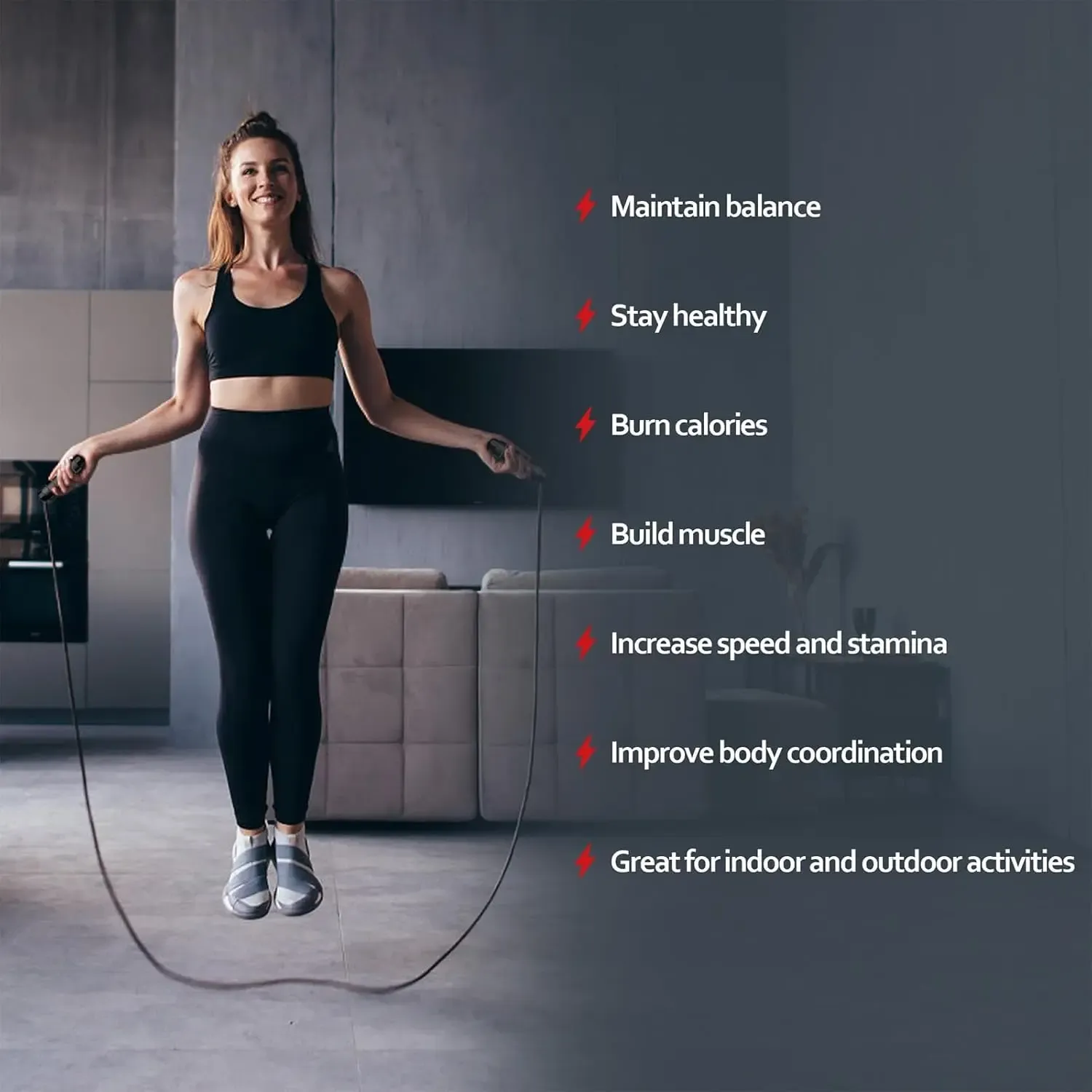 Weighted jump rope