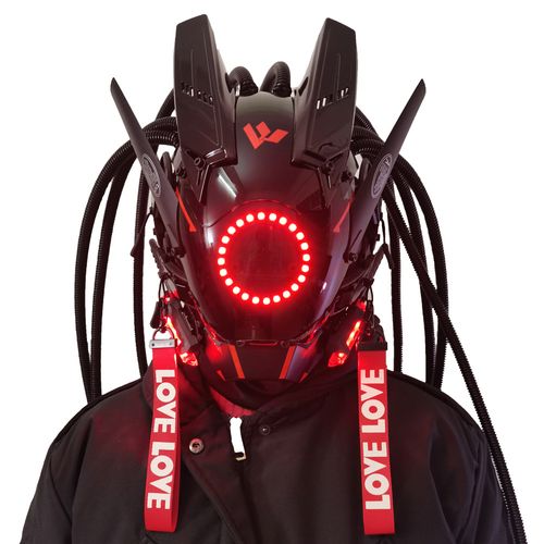 Cyberpunk mask and face shield