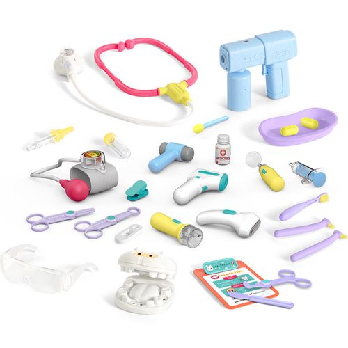 Meland Toy Doctor Kit for Girls Doctor Play Gift for Kids Toddlers Ages 3 4 5 6 Year Old