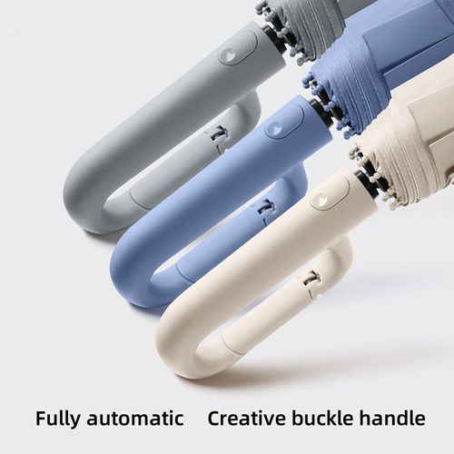 High Quality 3-Fold Automatic Umbrella Auto Open Nylon and Pongee UV Golf Umbrella