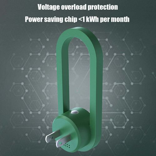 2Pcs Mosquito Repelient 360 Degree Ultrasonic Insect Repellent Night Light Plugin Pest Repeller Intelligent Frequency Conversion Mites Reject for Baby