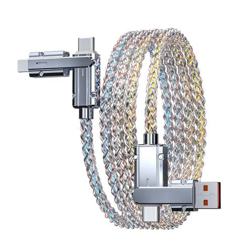 Two-For-Two Colorful Fast Charging Data  Cable RGB Multi-Function