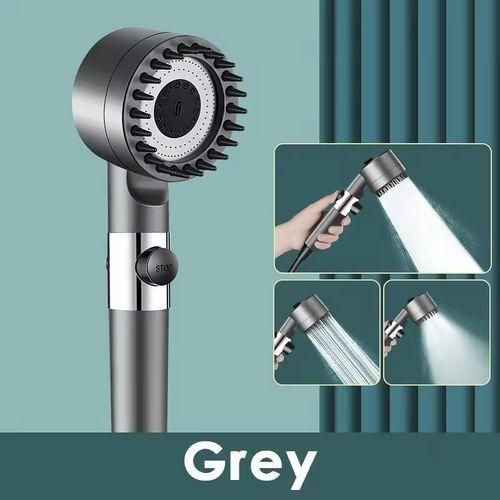 High-pressure strong-flow shower head, water-saving shower with water filter, 3 mold knobs, controllable handheld shower