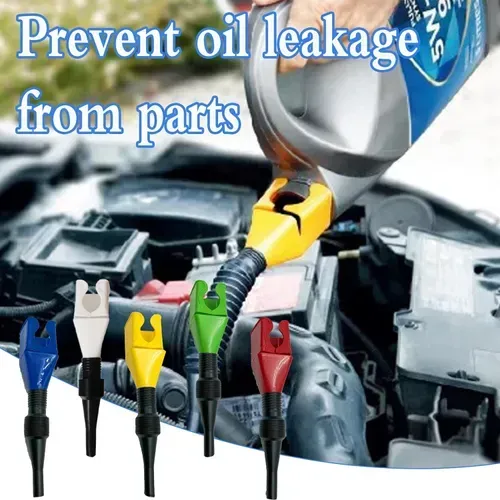 5 Piece Plastic Refueling Funnel Portable Folding Telescopic Hose Bayonet Hands-free Filling Motorcycle Car Gasoline Funnel