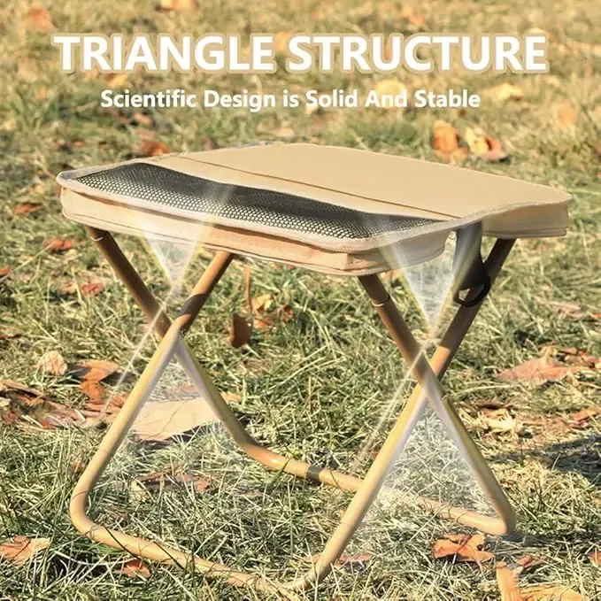 Outdoor Backpack Folding Stool Portable and Simple Camping Equipment Shoulder Bag Stool Sports Folding Chair