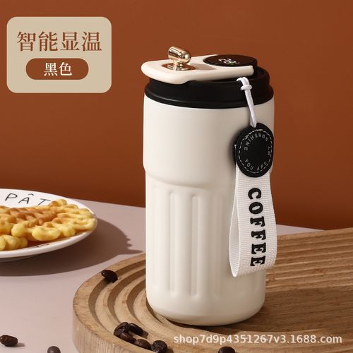 New Fashion Style 316 450ML Stainless Steel Coffee Cup Insulated Travel Water Tumbler Coffee Mug with Temperature Display Lid